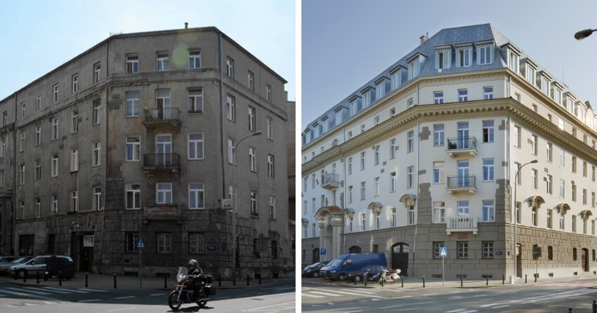 Заброшенные строения до и после их восстановления