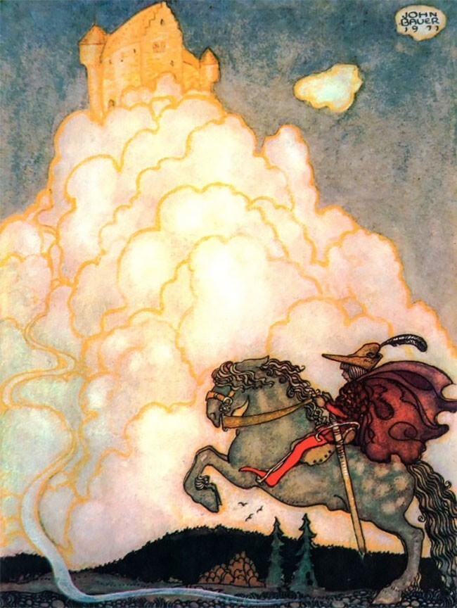 «Дама в замке из розовых облаков», 1911 год