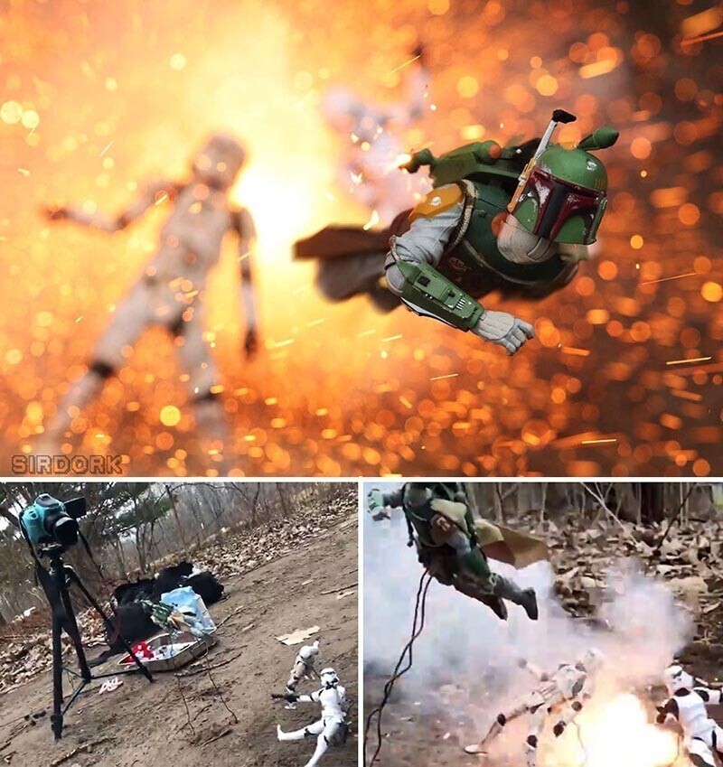 Фотограф снимает эпические боевые сцены с помощью игрушек