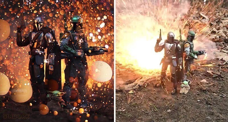 Фотограф снимает эпические боевые сцены с помощью игрушек
