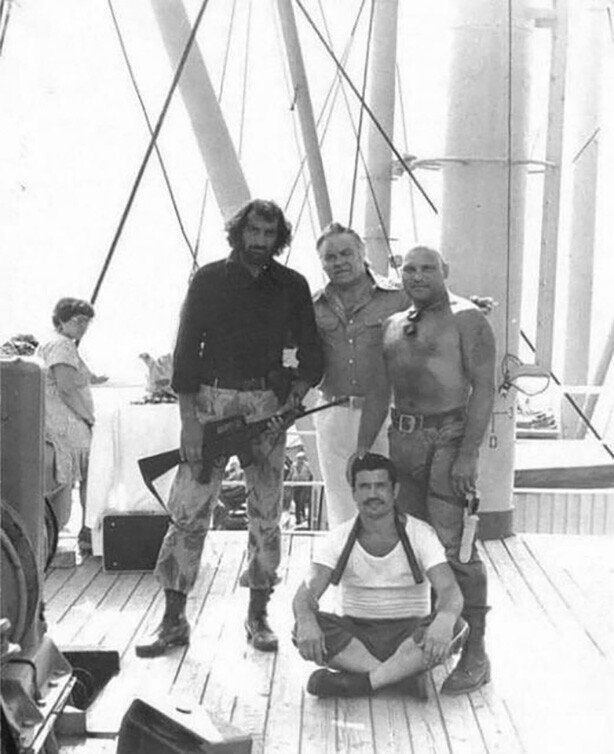 На съёмках “Пираты ХХ века”, 1979
