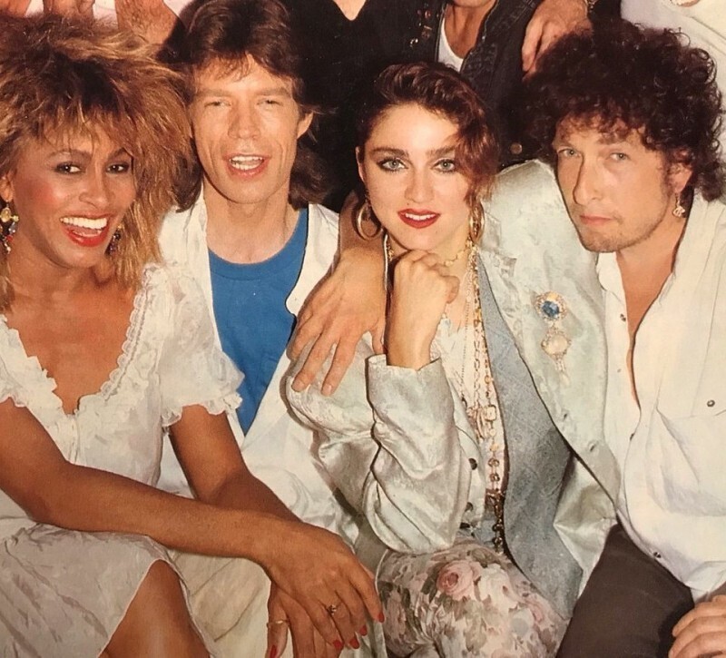 Тина Тернер, Мик Джаггер, Мадонна, Боб Дилан - за кулисами Live Aid, 1985