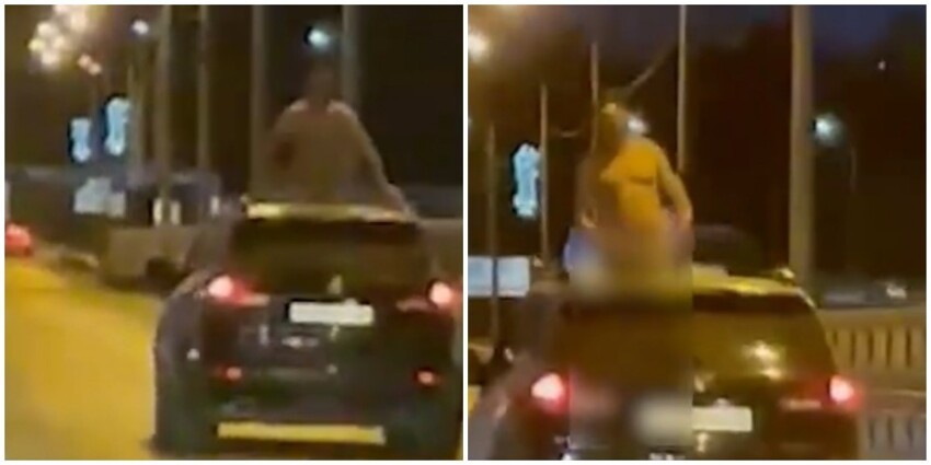 "Мне там и хвастаться-то нечем!": в Волгограде мужчина размахивал своим хозяйством из люка Subaru