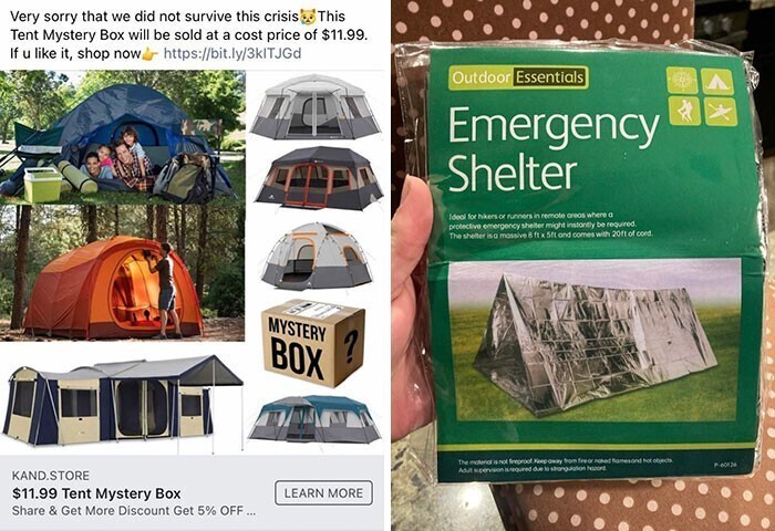 35. "Спустя 2 месяца ожидания я наконец получил свою палатку Mystery Tent"