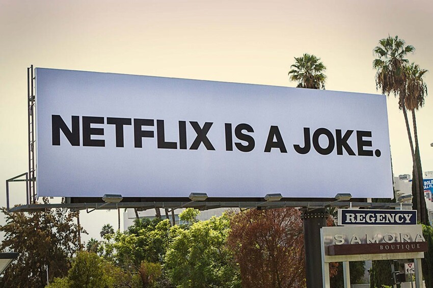 3. «Netflix – посмешище» – 100 000 долларов