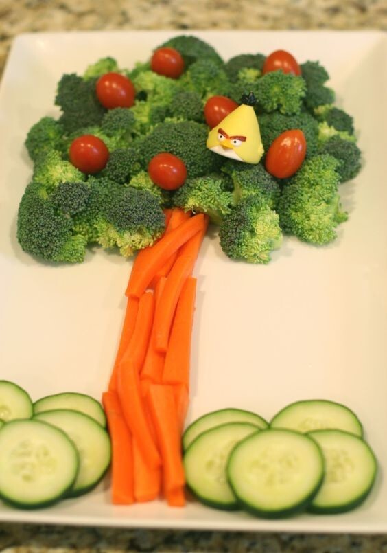 Чтобы съесть полезные овощи