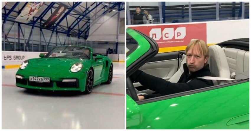Плющенко выехал на лед своей академии на Porsche и был высмеян в Сети