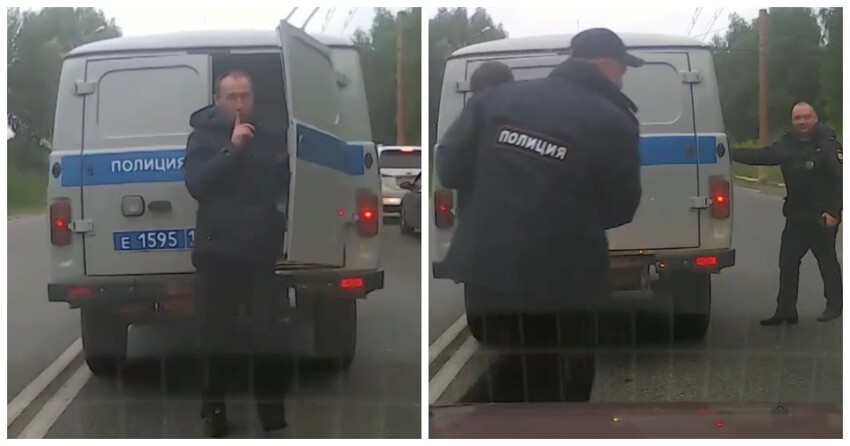 Преступник попытался совершить дерзкий побег из полицейской "Буханки"