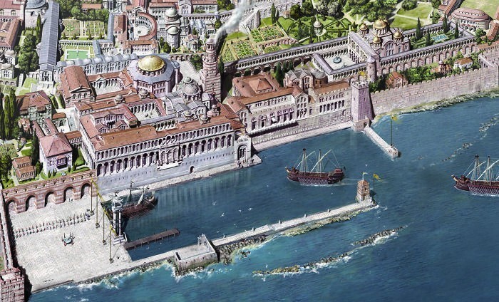 Императорский дворец в Константинополе, XII век