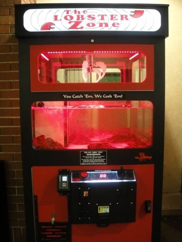 Автомат с омарами в Лас-Вегасе