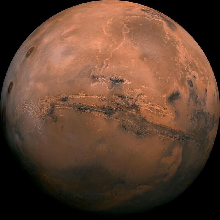 Самое чёткое изображение Марса, которое когда-либо было сделано.