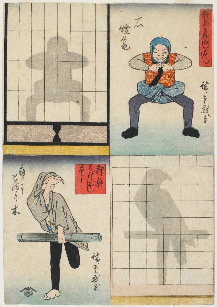 Секреты театра теней в чудесных гравюрах Утагавы Хиросигэ