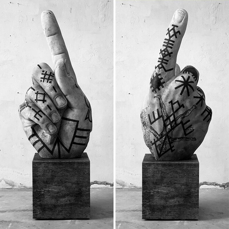 Совместить несовместимое: татуированные скульптуры Фабио Виале