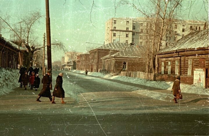 Москва 1950-ых на цветных фотографиях