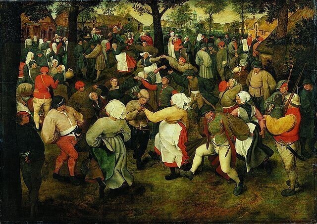 В 1518 году в Страсбурге произошло необъяснимое явление под названием "Танцующая чума", в ходе которого 400 человек танцевали в течение нескольких дней без отдыха - некоторые даже умирали в танце