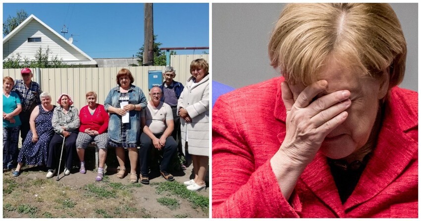 Жители деревни под Омском попросили Ангелу Меркель отремонтировать им дорогу