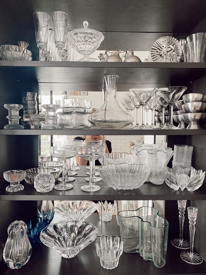 2. Винтажная стеклянная посуда
