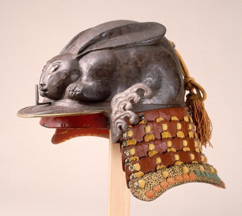 Шлем самурая с кроликом, Япония, XVII век.