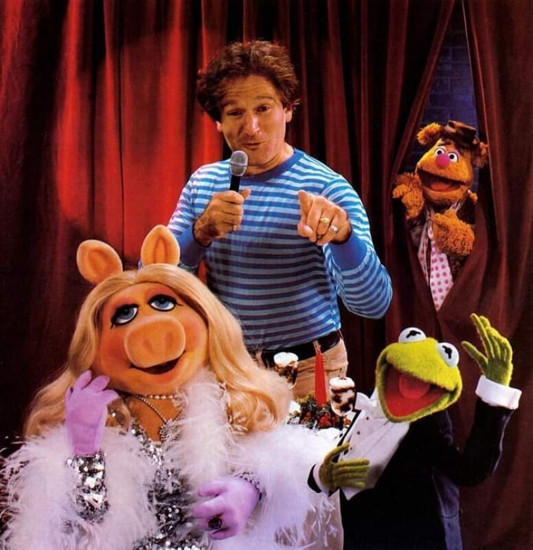 Робин Уильямс с друзьями, 1983 год.
