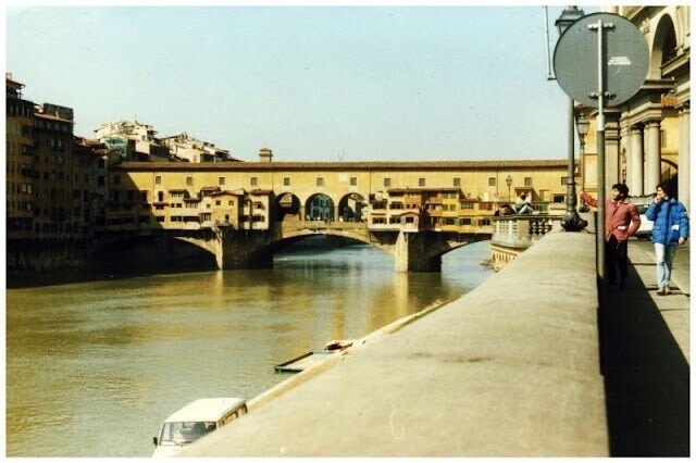 Мост Понте-Веккьо, Флоренция, Италия, 1984