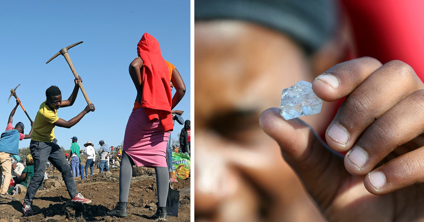 Деревню в Южной Африке охватила «алмазная лихорадка»