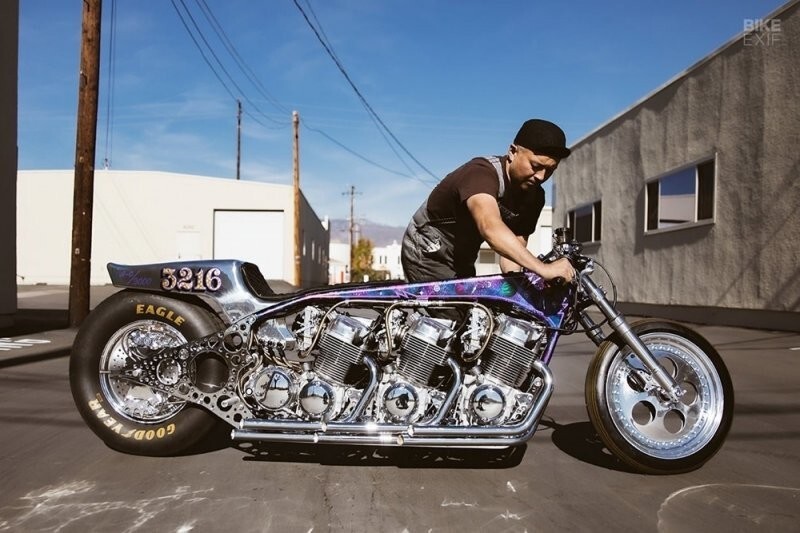 Kiyo’s Garage Galaxy — трехдвигательный мотоцикл для рекордов скорости
