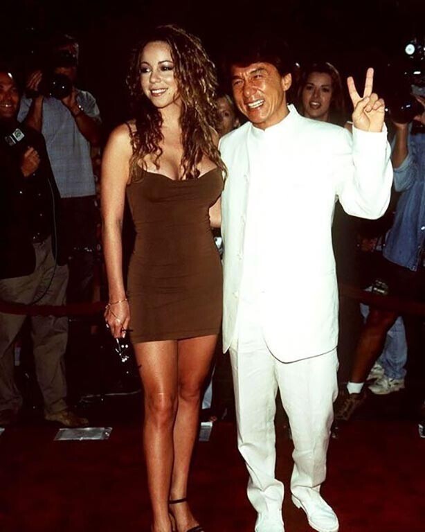 Мэрайя Кэри с Джеки Чан в 1998 году