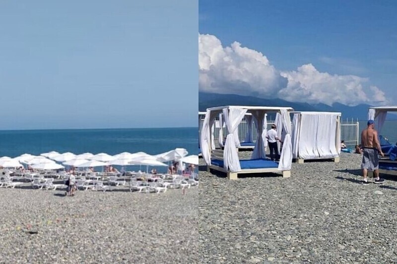 "Такого еще у нас не было": житель Сочи захватил часть пляжа и сдавал отдыхающим лежаки за деньги