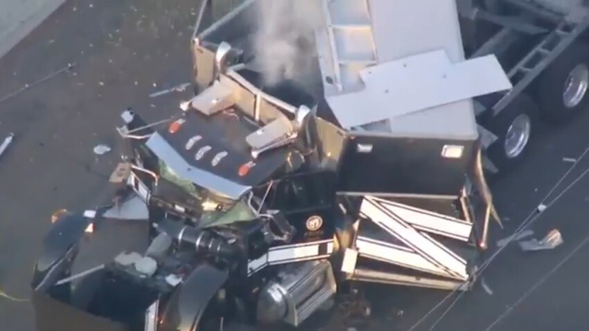 В Лос-Анджелесе дал жару грузовик набитый тоннами нелегальных ВВ