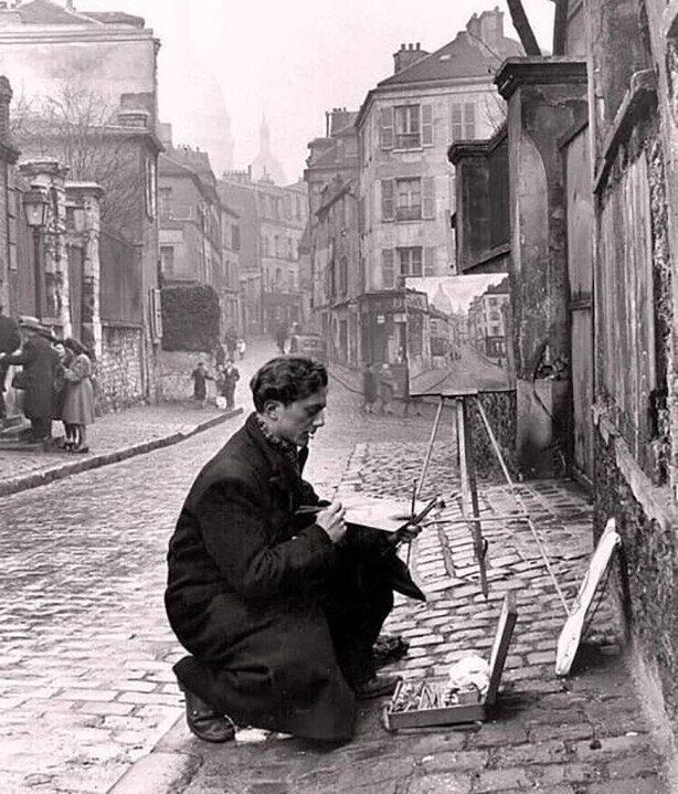 Художник на Монмартре, 1950-е
