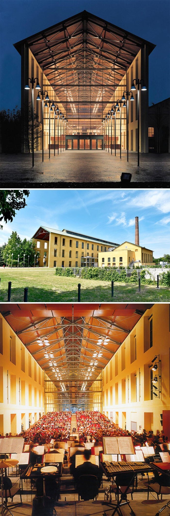 13. В 1996 году Ренцо Пьяно перестроил старый сахарный завод в концертный зал Никколо Паганини. Он находится в Парме, Италия.