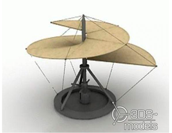 Изобретение Леонардо да Винчи: вертикально взлетающий летательный аппарат