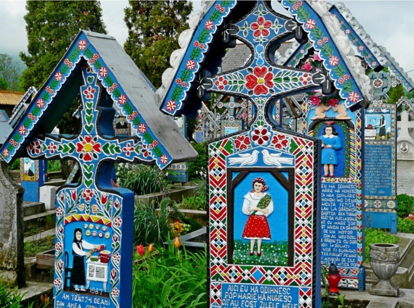 Весёлое кладбище в Румынии
