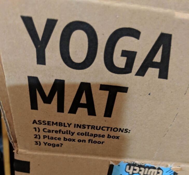 Новые коробки для доставки товаров из магазина Amazon можно использовать как коврики для йоги