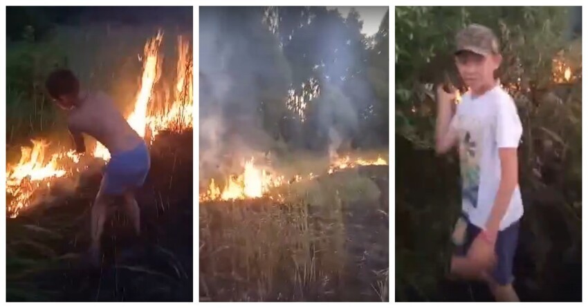 В Тульской области мальчишки три часа тушили пожар и надеялись на подмогу