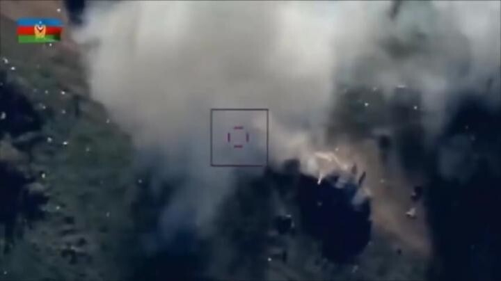 Нарезка видео использования беспилотников Азербайджаном в Карабахе 