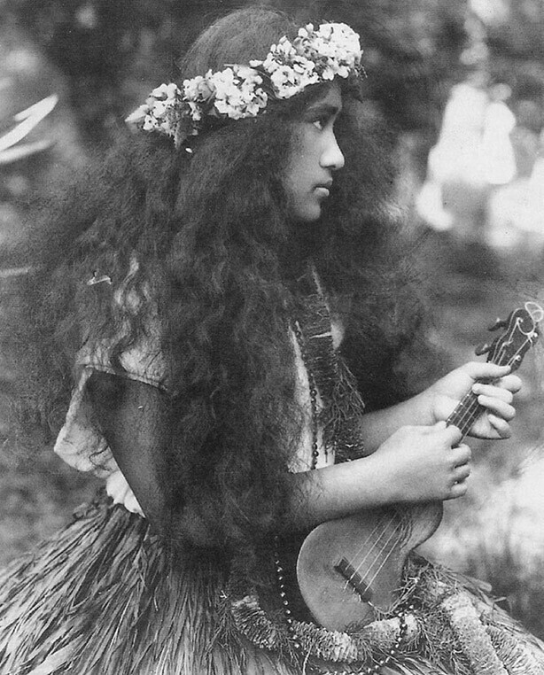 Гавайская девушка, 1912 год