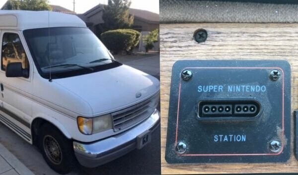 7. "Мой новый 96 Camper Van поставляется с розеткой для Super Nintendo"
