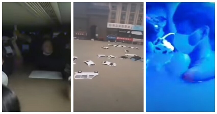 В Китае метрополитен превратился из подземного  вида транспорта - в подводный