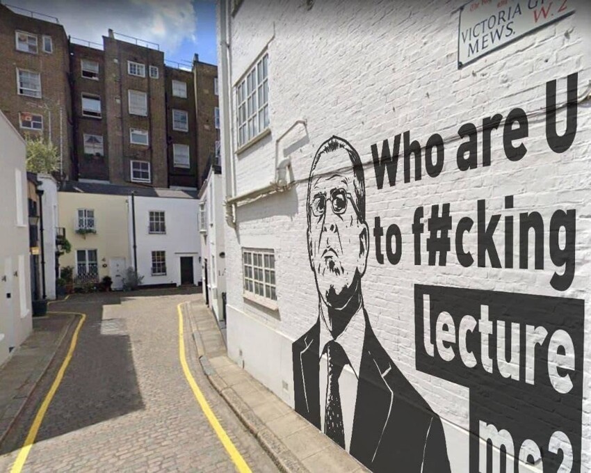 На доме в Лондоне нарисовали граффити с нецензурной цитатой Лаврова