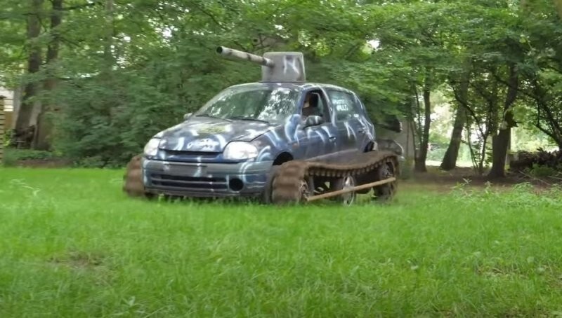 «Clio-Tank» — в Нидерландах создали танк на базе старенького Renault, но проездил он недолго