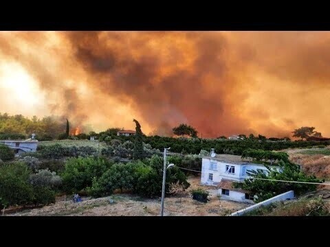 Лесной пожар в Анталье 