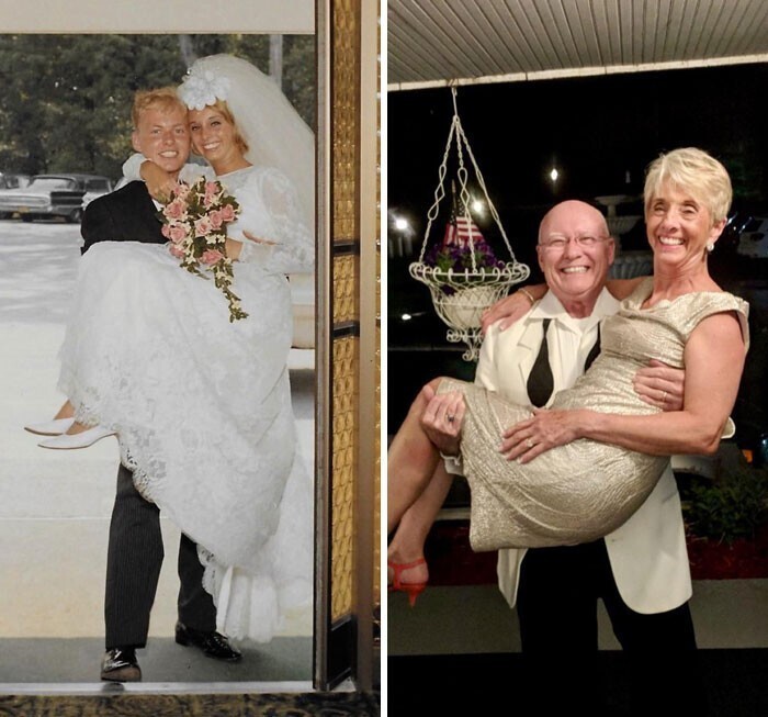 "Мои бабушка и дедушка сегодня празднуют 53-ю годовщину свадьбы"