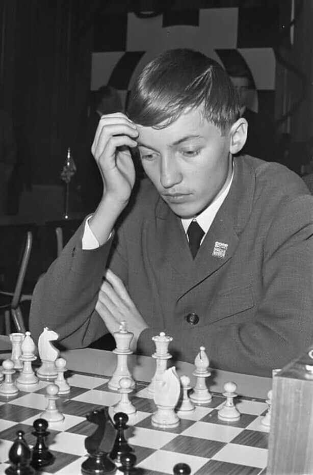 16-летний Анатолий Карпов, на чемпионате Европы по шахматам среди юниоров в Гронингене, 27 декабря 1967 года