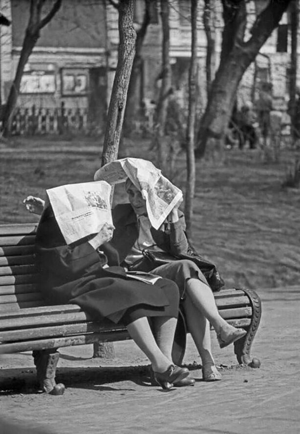 «На бульваре». 1958 год. Фотограф Владимир Степанов