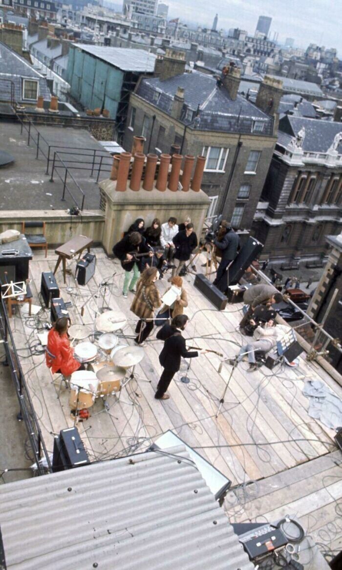 29. Концерт группы "Битлз" на крыше, 1969 г.