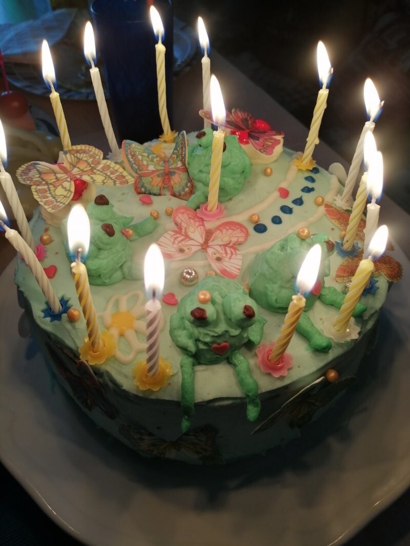 Торт на день рождения дочки своими руками!