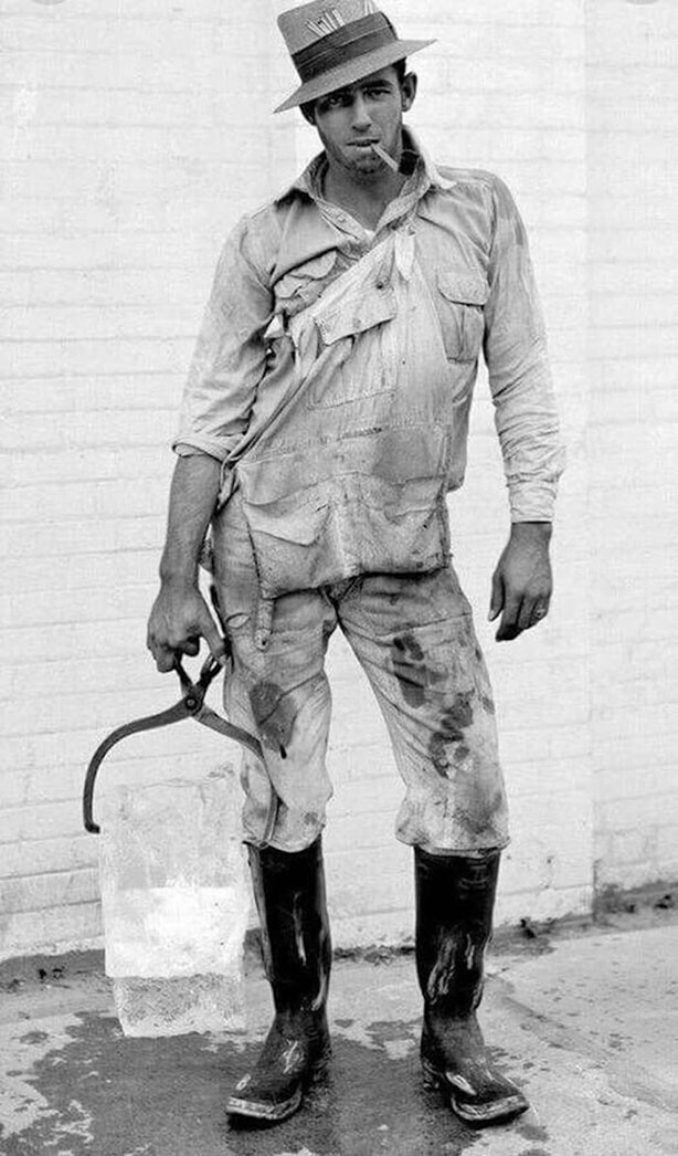 Доставщик льда, Хьюстон, Техас, 1928 год
