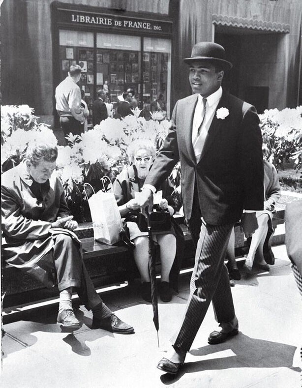 Мухаммед Али, тогда известный как Кассиус Клей, в Нью-Йорке, 1963 год