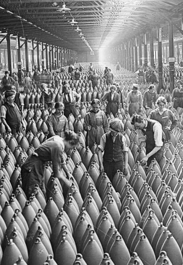 Производство снарядов, Первая мировая, Англия